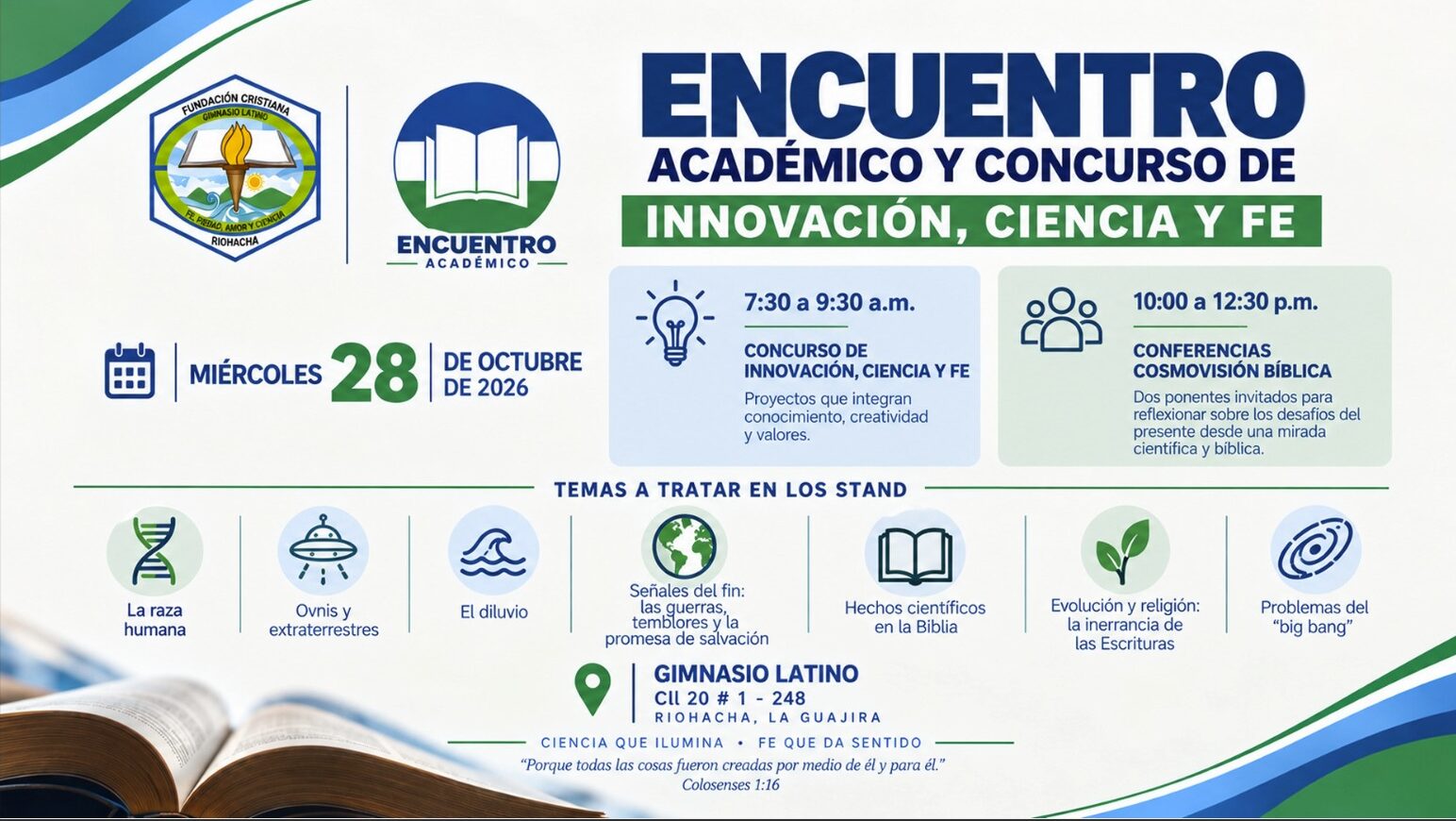 Encuentro Académico y Concurso de Innovación, Ciencia y Fe en Riohacha